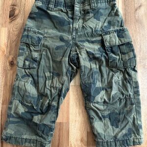 Baby GAP Cargo Pants Camo Jersey Lined
